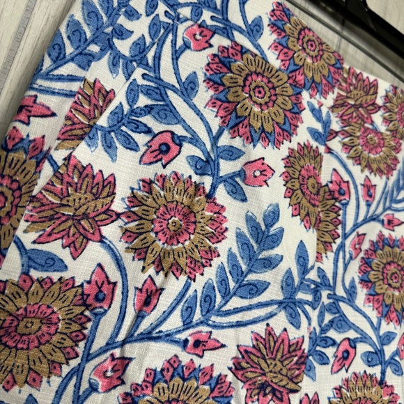 NEW J. Crew Hayden Cropped Kick Flare Pant in Floral Vine Block Print size 0 NWT - Picture 7 of 9